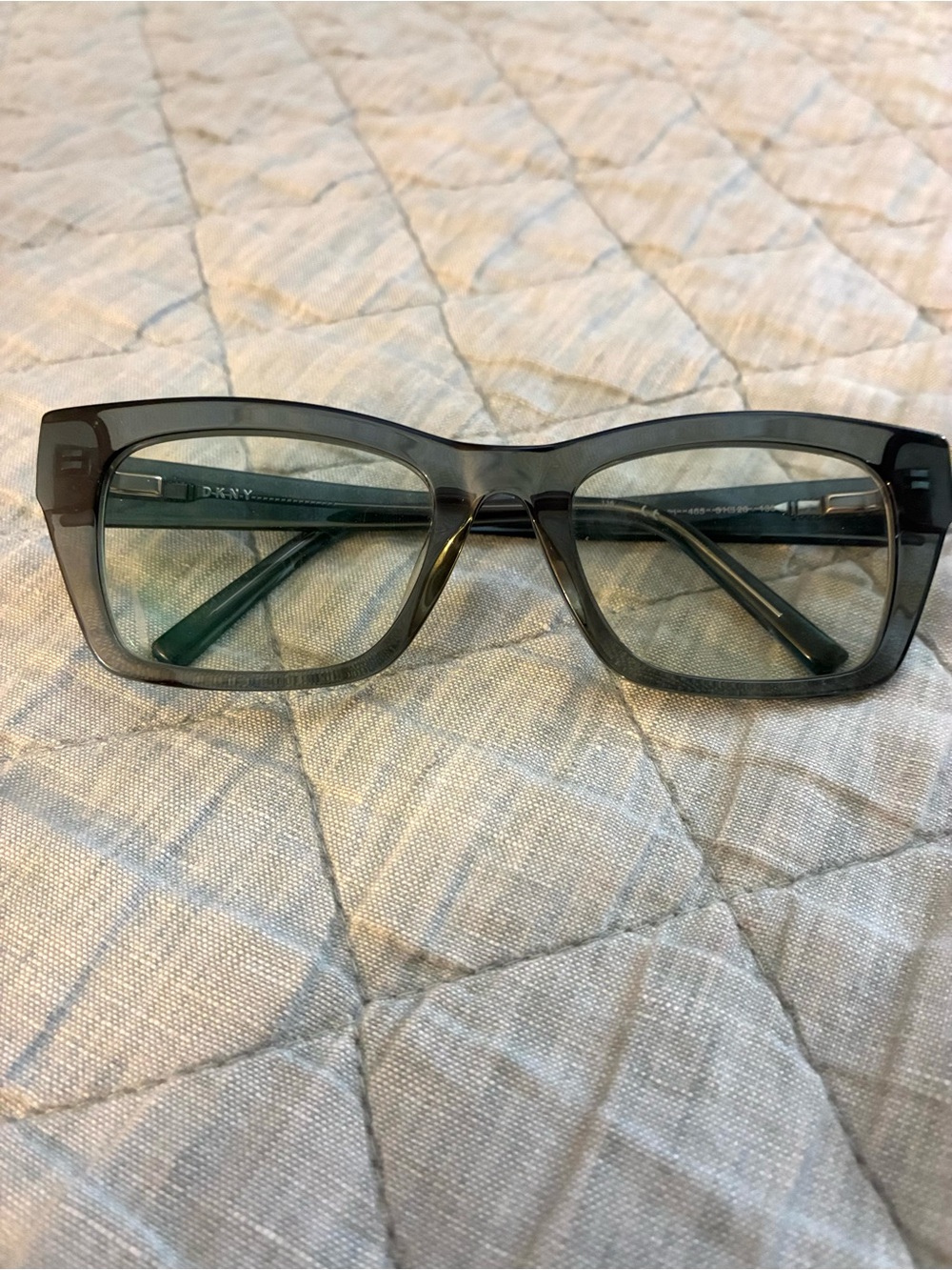 DKNY women's optical frame in color -Crystal Cadet Blue